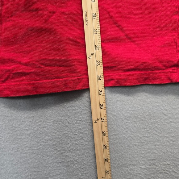 Adidas Munster Rugby Polo Shirt Mens Small Red Navy Blue Short Sleeve Jersey - Picture 6 of 7